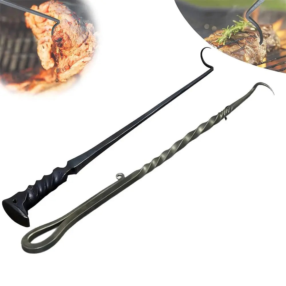 BBQ Food Flipper Meat Flipper Hook Barbecue Turners Hooks Grill Accessories for Cooking Grilling Accessories