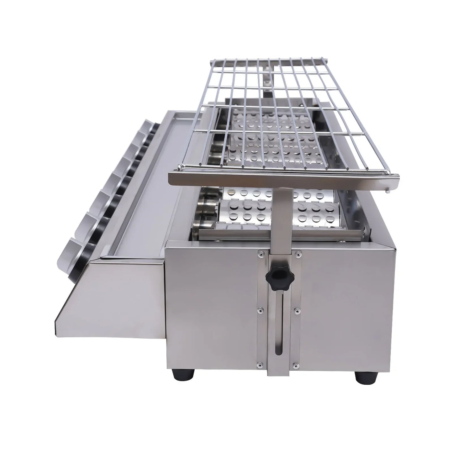 Barbecue Grill 8 Burner BBQ Gas Grill Stainless Steel LPG Tabletop Gas Grill Oil Catch Tray For Food Stalls, Snack Bars